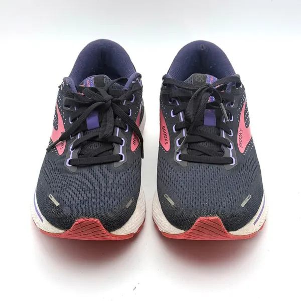 Brooks Adrenaline‎ GTS 22 Running Shoes Womens 9 Navy Purple Pink Athletic Snkr - Image 4