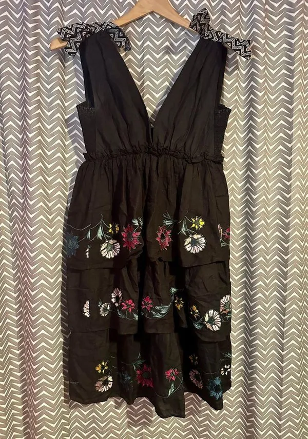 NWOT Anthropologie | Red Carter - Nerano- Tiered Embroidered Dress, size XS - Image 4