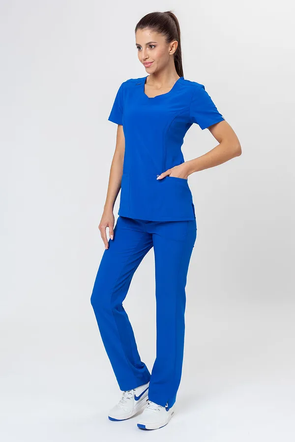 Cherokee Infinity Royal Blue Scrub Pants - size small - Image 7