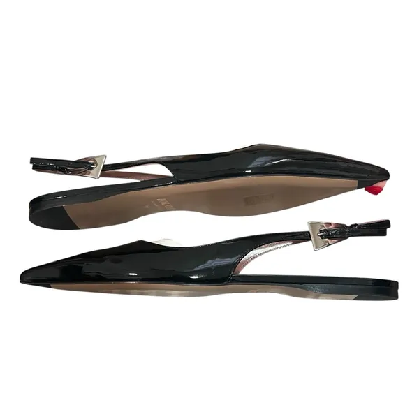NEW NIB Paris Texas Jessica Western Slingback Flat 10 In Black Patent Leather - Image 8