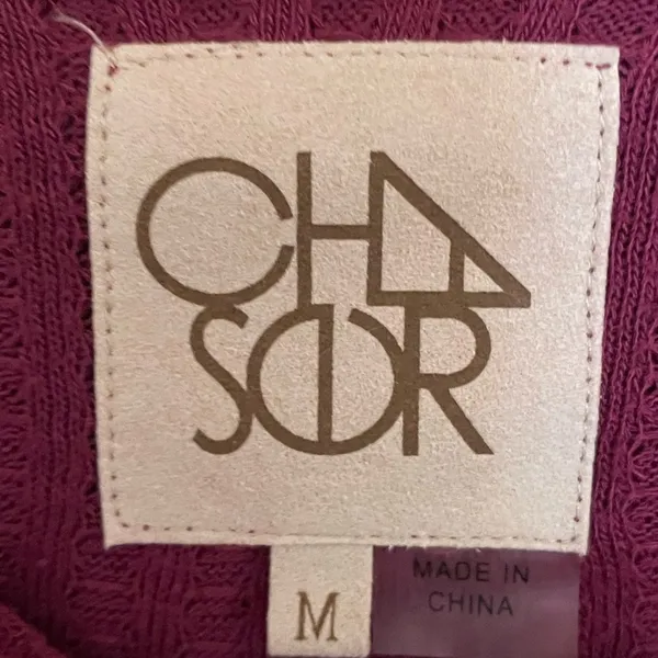 CHASER‎ Waffle Knit Thermal Hoodie Size Medium - Image 4