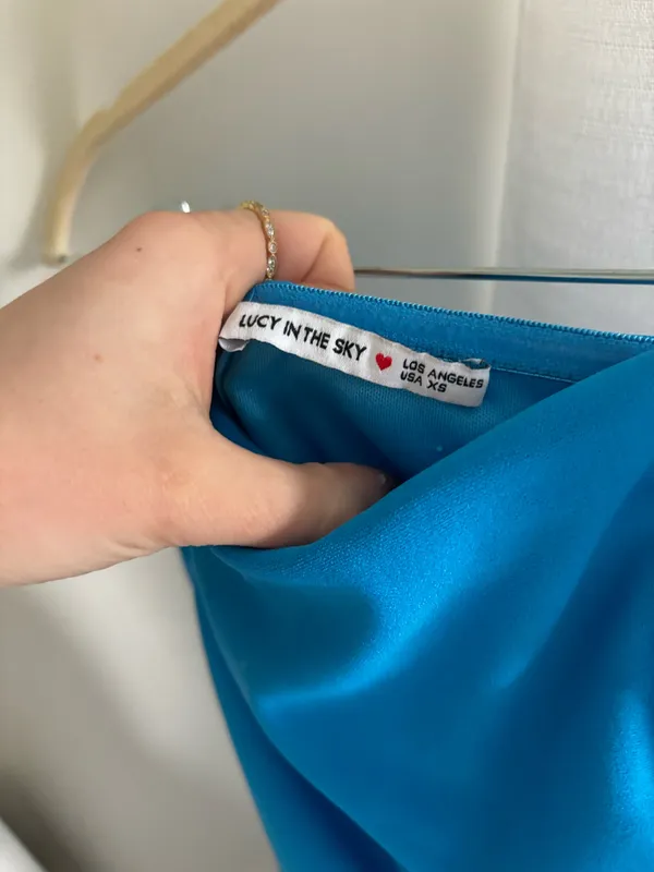 Lucy in the Sky Blue Mini Dress - Image 3