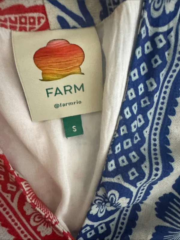 Farm Rio 100% Rayon Mixed Pineapple Garden Wrap Dress Size small - Image 13