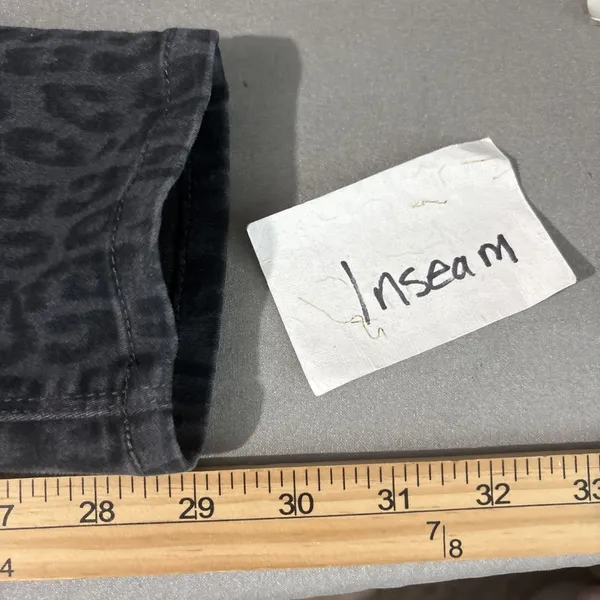 Democracy Jeans Size 6 Absolution Leopard Print Denim Skinny Indie Sleaze Emo - Image 12