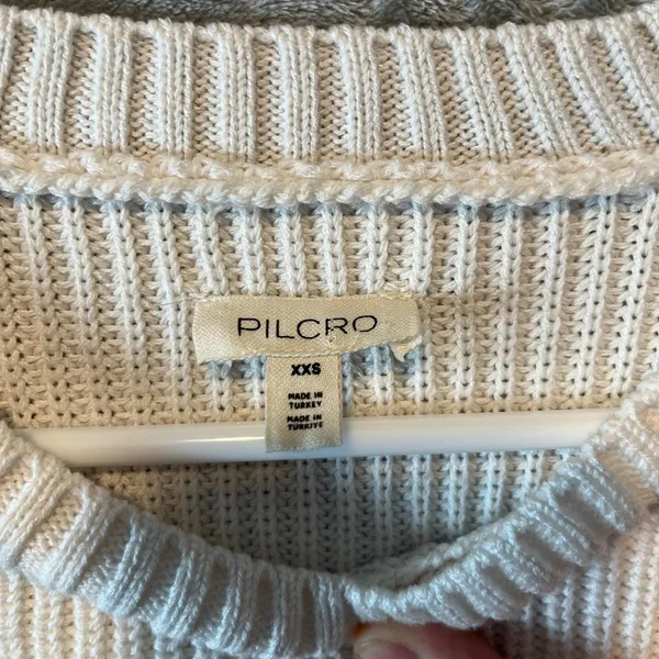 Anthropologie Pilcro Easy Pullover Sweater‎ In White Women’s Size XXS - Image 5