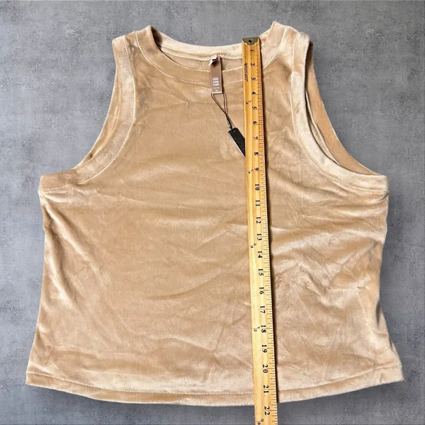SKIMS Velour Tank Top Womens Sleeveless Soft‎ Plush Comfy Casual Everyday 2XL - Image 7