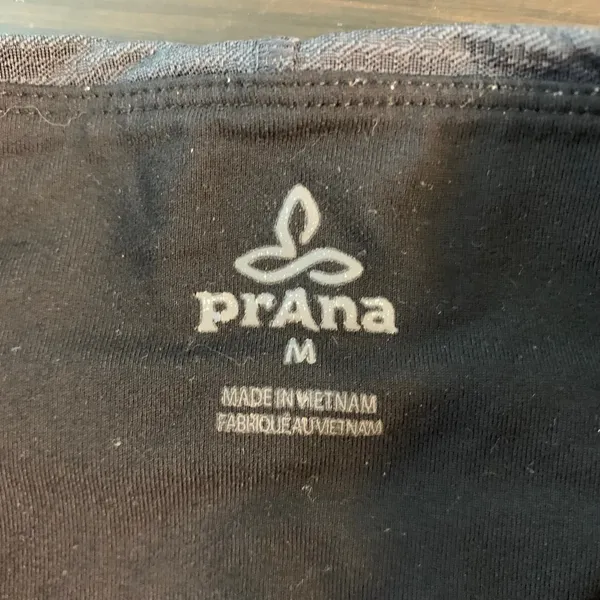 Prana Womens Charcoal Gray Honeycomb‎ Textured High Rise Yoga Leggings Medium - Image 3