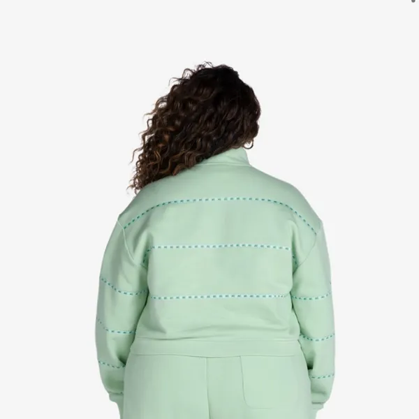 Melody Ehsani Mint Green Logo Fleece Pullover & Shorts Full Set Size 3X - Image 2