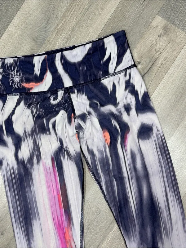 Lululemon Wunder Under Leggings Engineered Deep Mirage Purple White Tie Dye 6 - Image 4