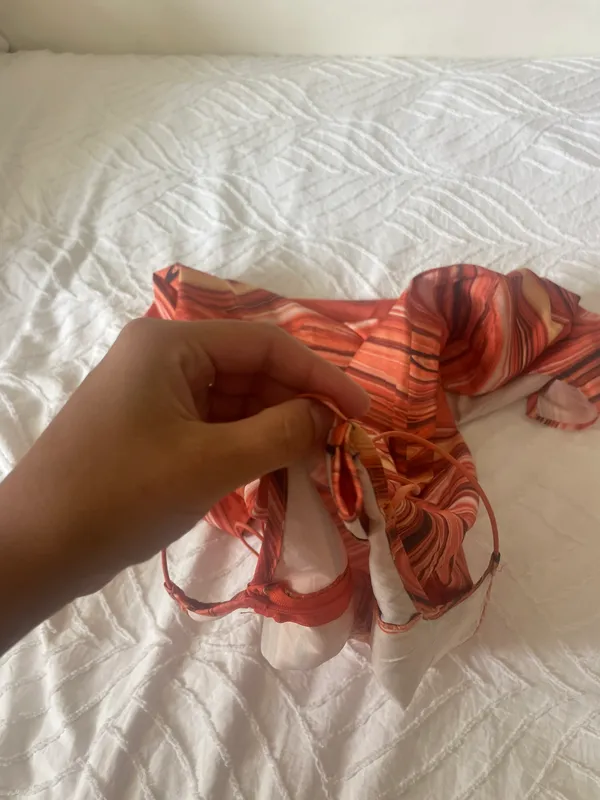 Marble Orange Dress - Image 7