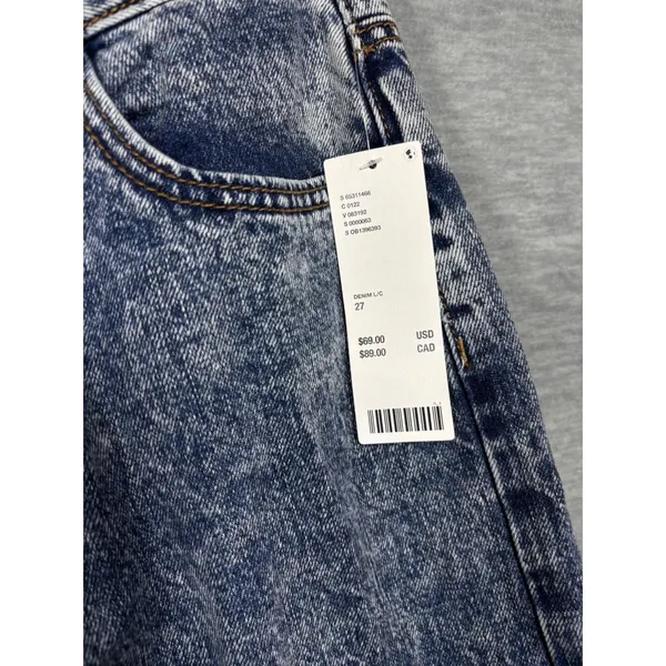 BDG Urban Outfitters A Wide Leg Jeans Size 27‎ Acid Wash Denim - Image 2