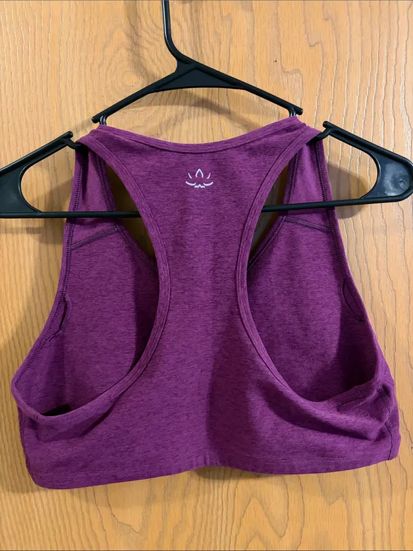 Beyond Yoga Women’s Purple Spacedye Lift Your Spirits Sports Bra XL - Image 6