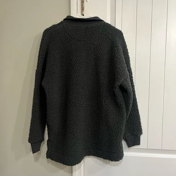 Aerie Dream Sherpa Quarter Zip Pullover Sweatshirt Women’s Small - Image 8