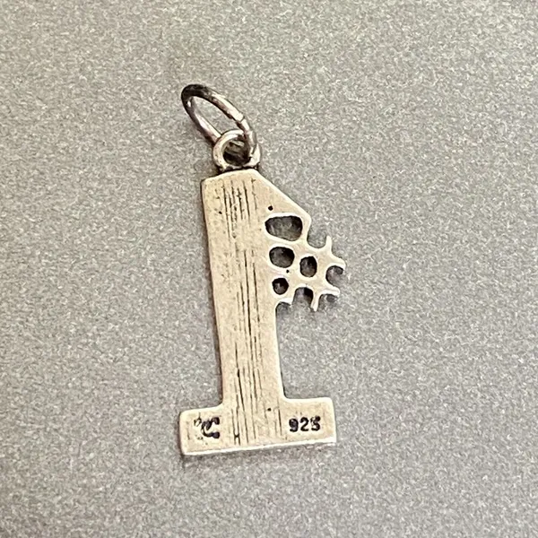 Vintage Sterling Silver 925 #1 Mom Charm - Image 2