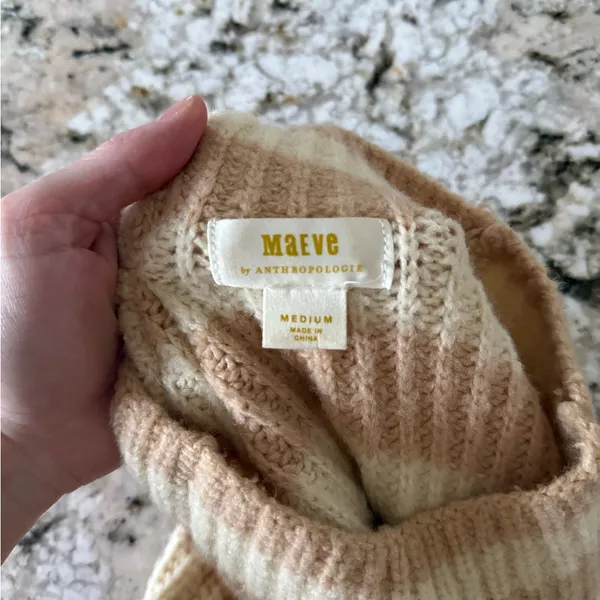 Maeve by Anthropologie Striped Mock Neck Sweater - Image 3