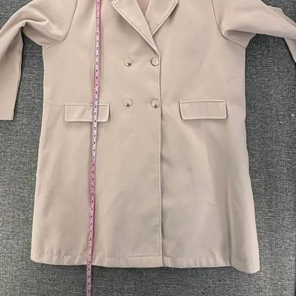 Shein Curve‎ Overcoat Cream 4XL - Image 13