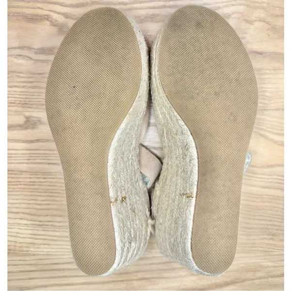 Soludos Positano Espadrille Platform Suede Leather Tan Wedge Sandals - Image 6