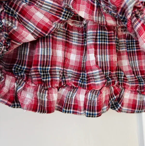 Pilcro Smocked Plaid Mini Dress, Size L - Image 11