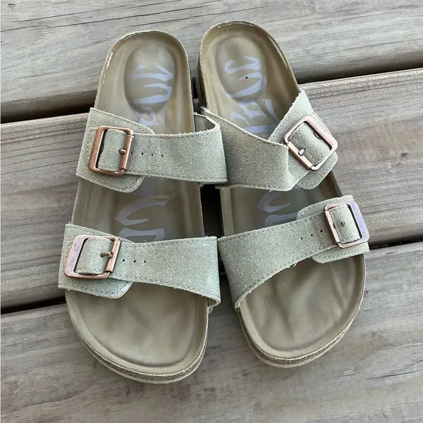 Target Faux Suede Double Strap Sandals🌷🌷 - Image 2
