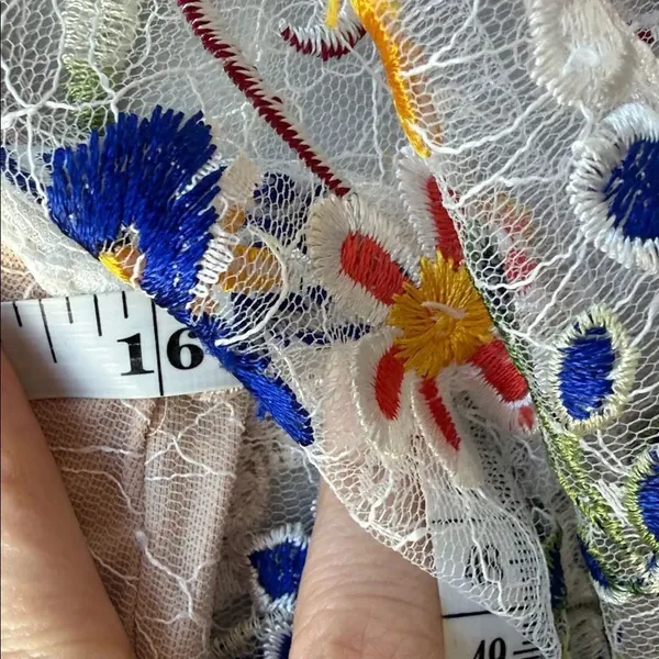 Just Me Floral Embroidered Midi Dress - Image 5