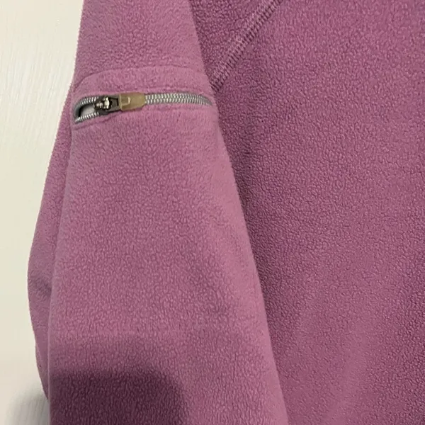 Ll bean light purple pullover fleece size medium - Image 3