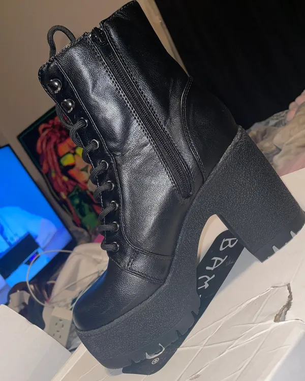 Faux Leather Booties - Image 3