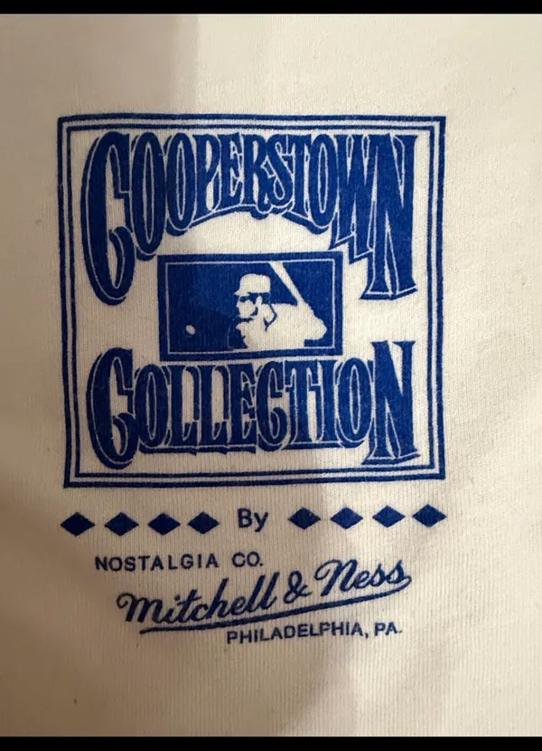 Nostalgia co Mitchell & Ness ATL Braves White T-Shirt - Size L - Image 5