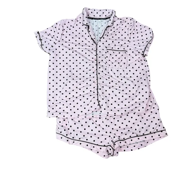 Joyspun Dreamy Soft Collection Notch Collar Top and Shorts Pajama Set XL - Image 2