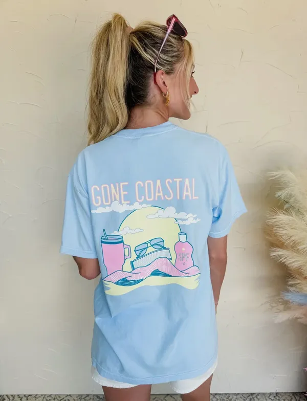 Comfort Colors New Gone Costal Light Blue Tshirts - Image 2
