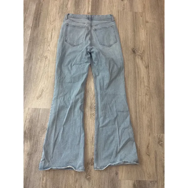 Abercrombie & Fitch Vintage Flare High Rise Jeans Light Wash Blue Size‎ 29 8 - Image 7