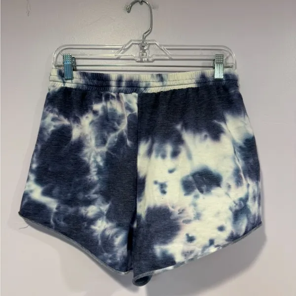 Altard State blue‎ and white tie dye sweat shorts - Image 3