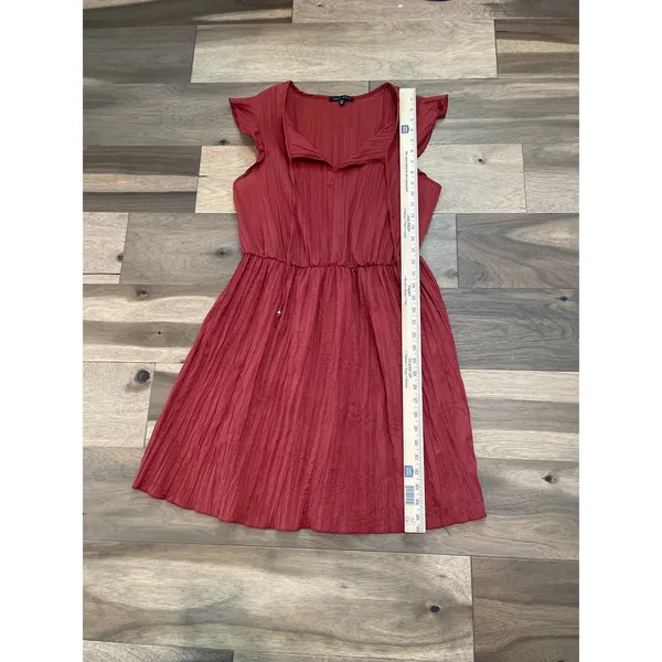 Tash & Sophie Crepe Flutter Sleeve Dress Size M Made in USA - Image 3