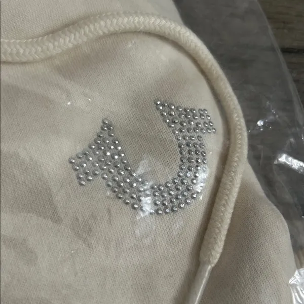 True Religion Winter White true Zip Hoodie - Image 3