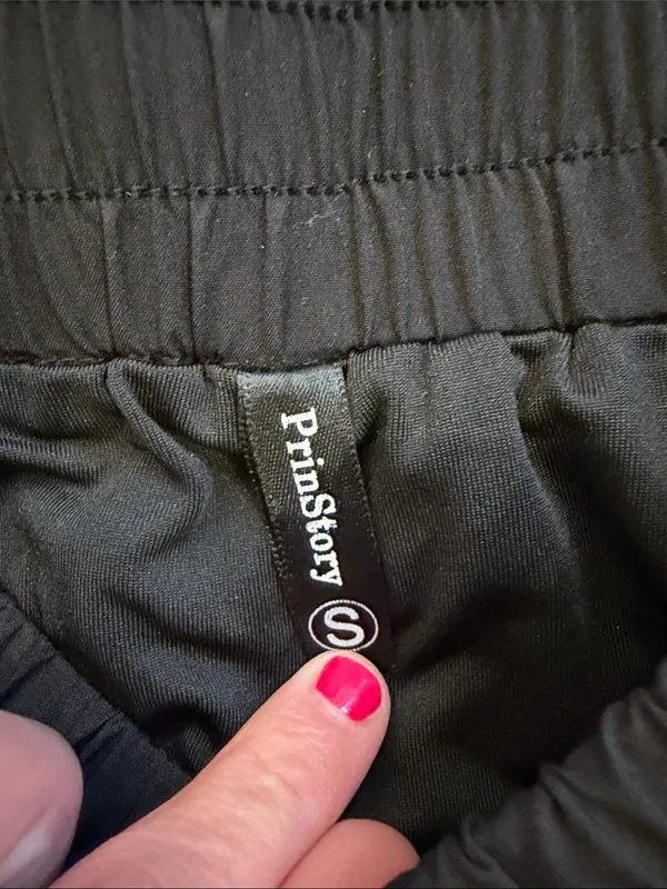 PrinStory Black Women's Active Running Shorts Size Small - Image 2