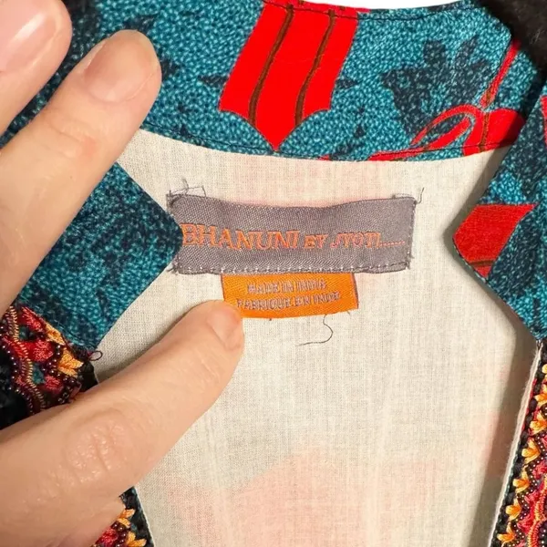 Anthropologie Bhanuni by Jyoti Allura Colorful Boho Maxi Dress SZ M - Image 4