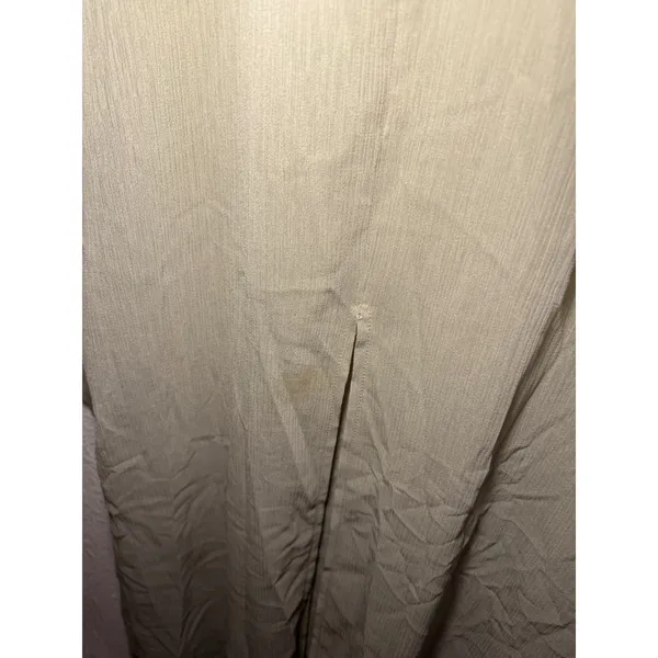 Leonor Womens Sage Green Short Sleeve Button Front Utility Midi Dress Size 1X - Image 6