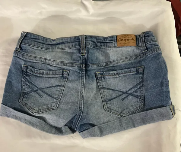 Aeropostale MIDI Denim Short Size 4 Blue - Image 4