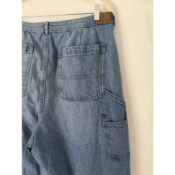 American Eagle Highest Rise 90s Boyfriend Carpenter Relaxed Fit Jeans Womens 18 - Image 4