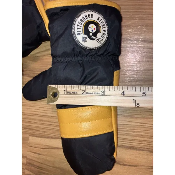 Pittsburgh Steelers Youth Vintage‎ Winter Gloves - Image 6