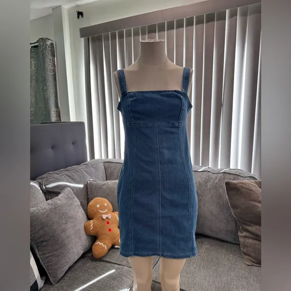 🌸AMTIOUS denim dress ✨ Blue - Image 2