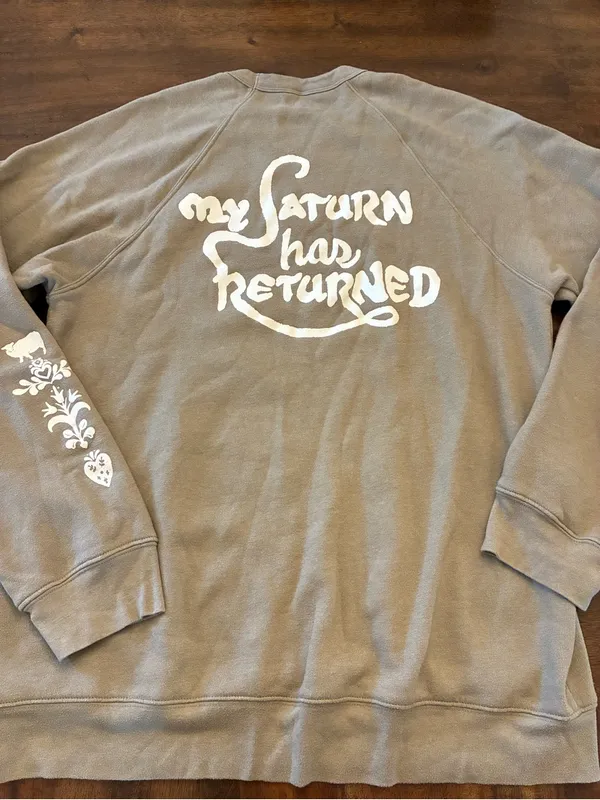 Kacey Musgraves Crewneck Sweatshirt XL Green My Saturn Has Returned Tour Merch - Image 3