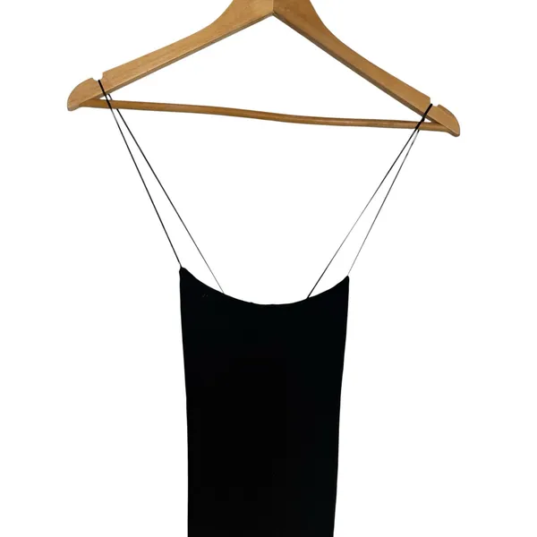 T by Alexander Wang Solid Black Cami Slip Bodycon Jersey Mini Dress Size XS - Image 6