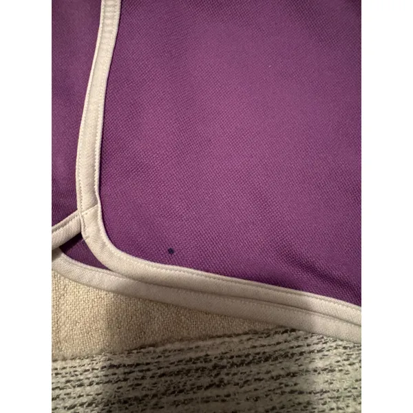 Under Armour Womens Purple Running Shorts White Trim Drawstring Size Small - Image 7
