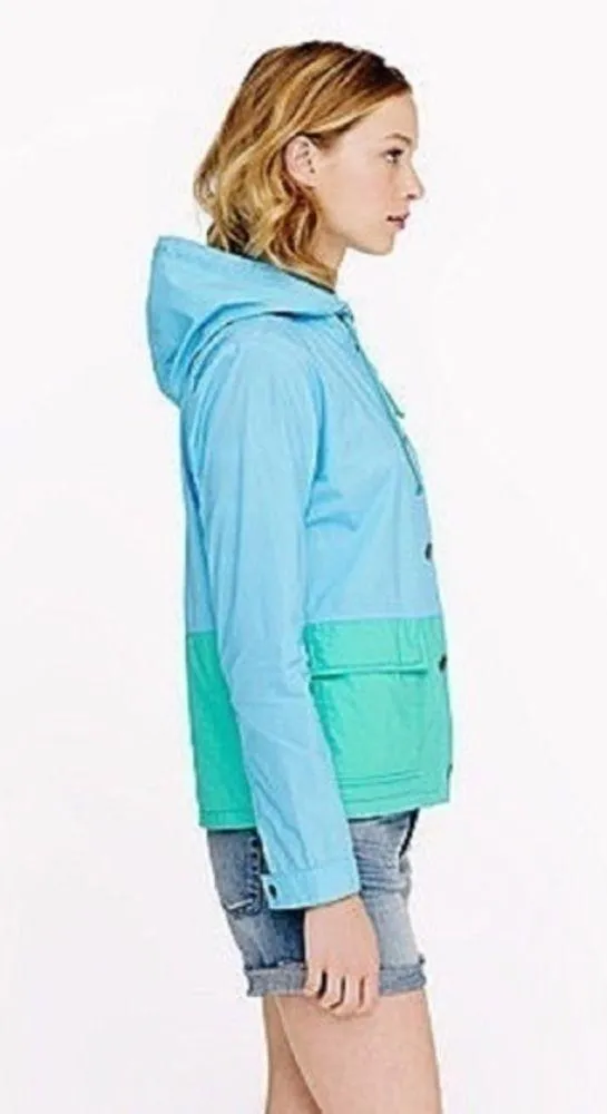 J. Crew • Blue Green Poplin Sail Jacket - Image 5