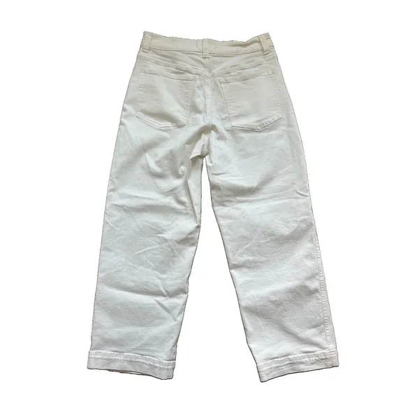 Madewell White Denim The Perfect Vintage Wide Leg Jean 29 - Image 3