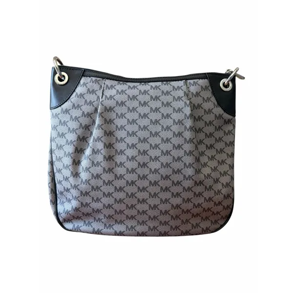 Michael Kors Jet Set Large Convertible Shoulder Crossbody MK Signature Black - Image 4