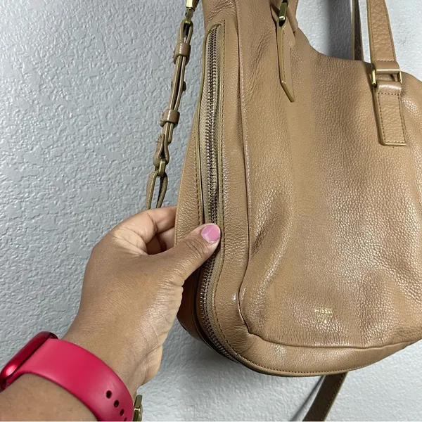 Fossil leather tote bag - Image 3