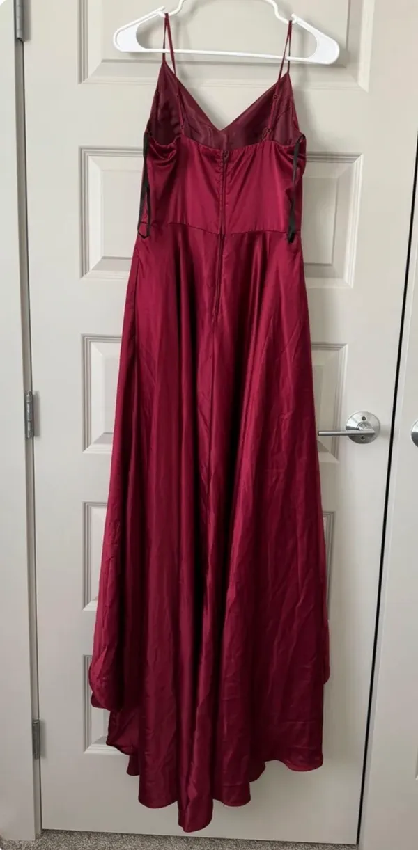 Windsor Spencer Satin High Low Formal Prom Dress - Image 6