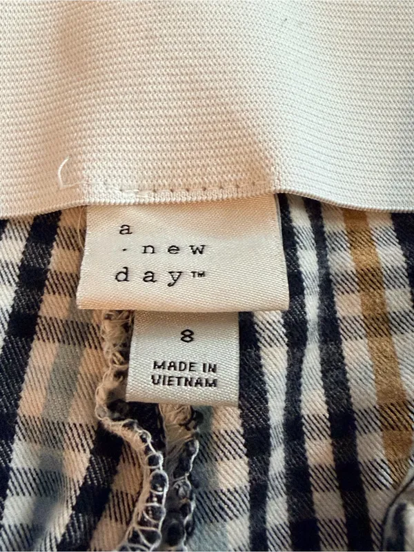 A New Day Blue and White Check Pants - Image 4