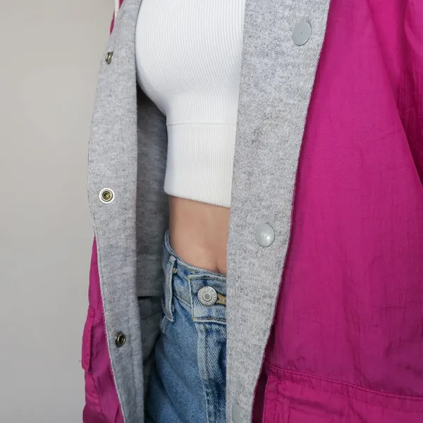 Vintage 80s Reversible Colorblock Windbreaker Jacket - Image 8
